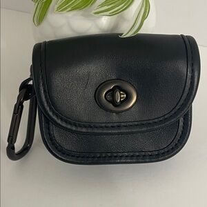 Coach Heritage Turnlock Bag Charm | Black